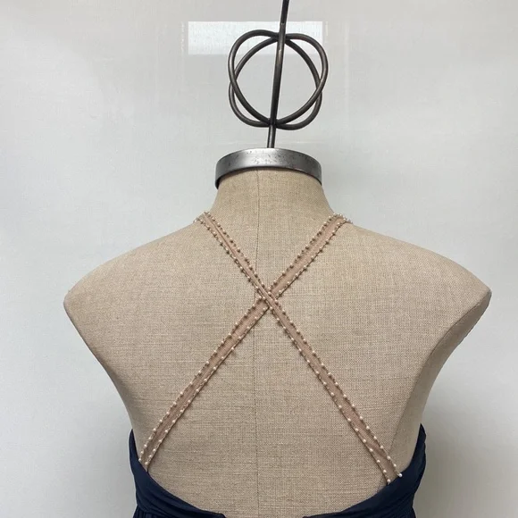 Adrianna Papell empire waist top jewels long gown - Picture 3 of 12